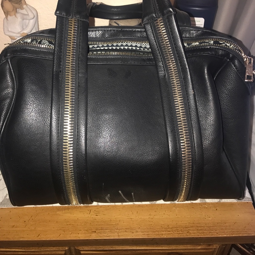 Black used purse